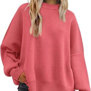 Oversized Pink Crewneck Sweater